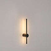 Applique Murale LED Moderne Forme de ligne Lampe murale 360° Rotative Blanc Chaud 3000K Pour salon,chambre à coucher,couloir, entrée Noir 40cm